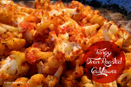 Tangy Oven Roasted Cauliflower 